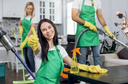 #2 Woman doing house cleaning